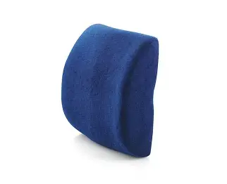 PALO Premium Ergonomic Backrest with Memory Foam, Blue (PAL0026)