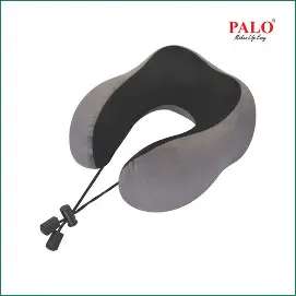 PALO Contour Memory Foam Travel Neck Pillow, Grey (PAL0043)
