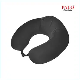 PALO Raised Memory Foam Travel Neck Pillow, Black (PALO044)