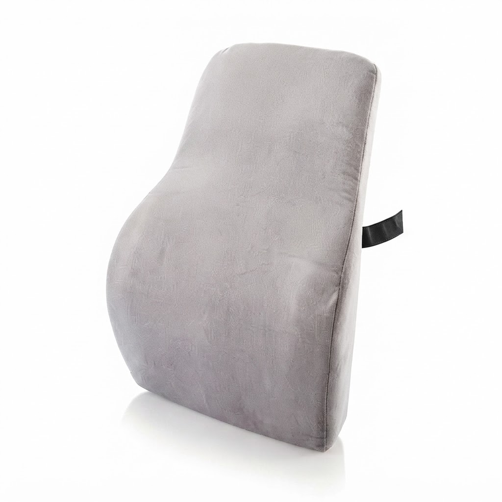 PALO Orthopedic Ergonomic Long Back Support with Memory Foam, Grey (PAL0032)