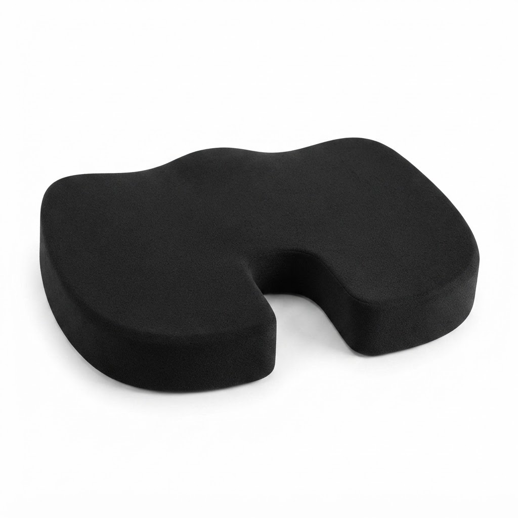 PALO Orthopedic Memory Foam Coccyx Seat, Black (PAL0033)