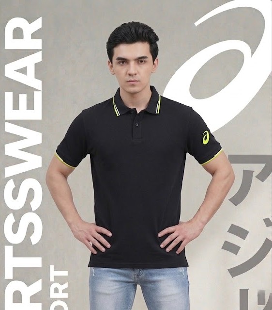 Dual Tipping Polo Neck