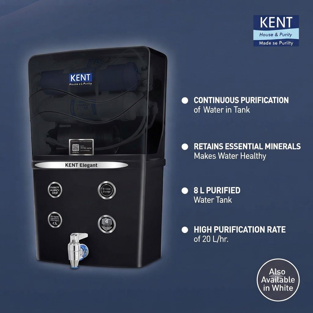 KENT ElegantRO Water Purifierwith Continuous Purification of Water in Tank