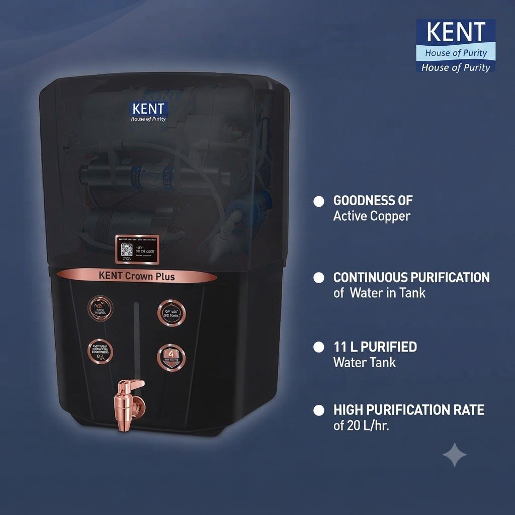 KENT Crown PlusRO Water PurifierWith Goodness Of Active Copper